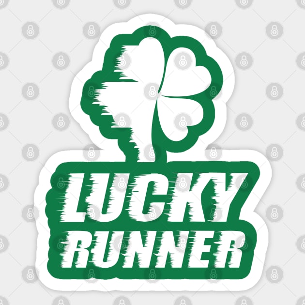 Lucky Runner St. Patrick's Day Funny Sticker by KsuAnn